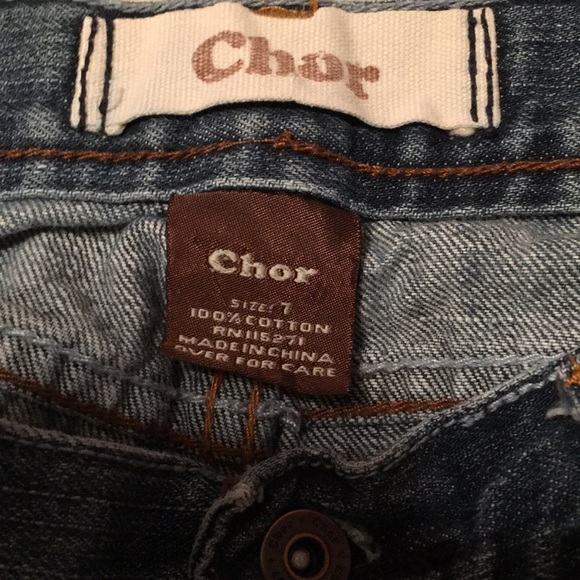 Chor Distressed Jeans Size 7 - Picture 4 of 8